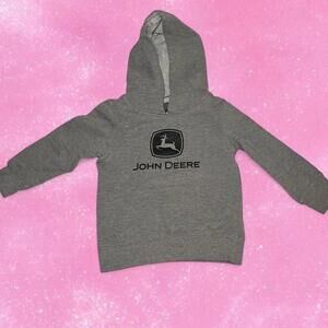 Grey John Deere Pullover Hoodie